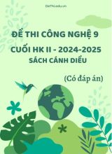 Tuyển tập 14 Đề thi cuối kì 2 năm học 2024-2025 môn Công Nghệ 9 Cánh Diều (Có đáp án)